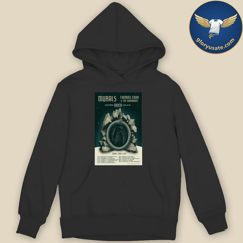 Murals &amp; Thomas Erak &amp; The Ouroboros Debut Tour 2026 Poster Shirt