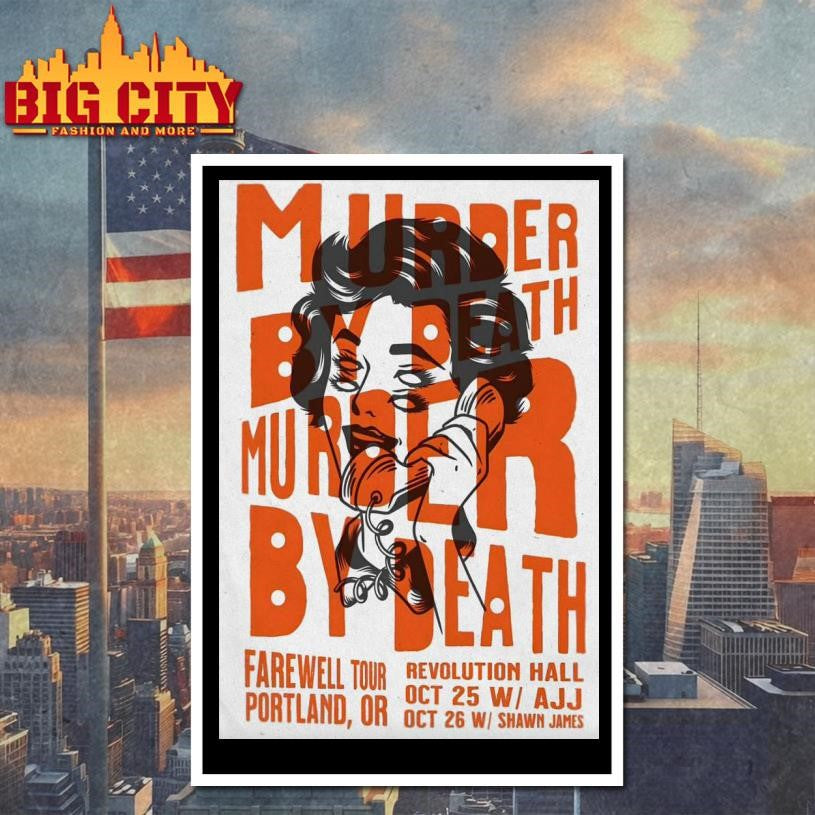 Murder By Death 10-25-10-26-2025 Portland OR Poster Shirt