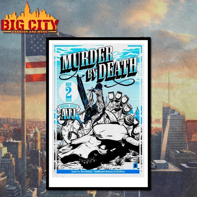 Murder By Death Nov 2 2025 Tumbleroot Brewery &amp; Distillery Tour Poster shirt