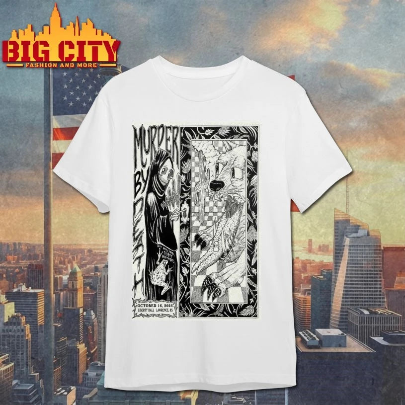 Murder By Death Oct 16, 2025 Liberty Hall, Lawrence, KS Poster shirt