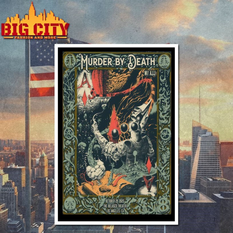 Murder By Death The Belasco in Los Angeles CA 10-29-2025 Poster Shirts