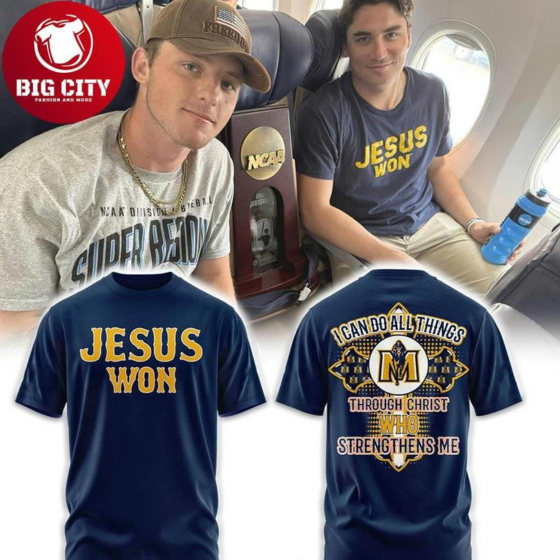 Murray State Racers Baseball Jesus Won 2026 Two Sided Shirt