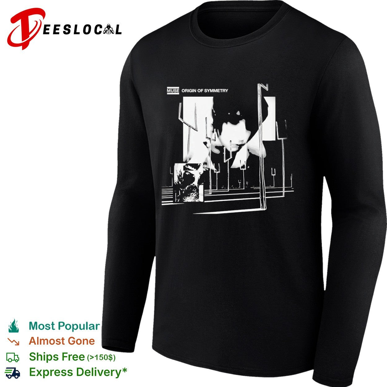 Muse Origin of Symmetry album art forks shirt