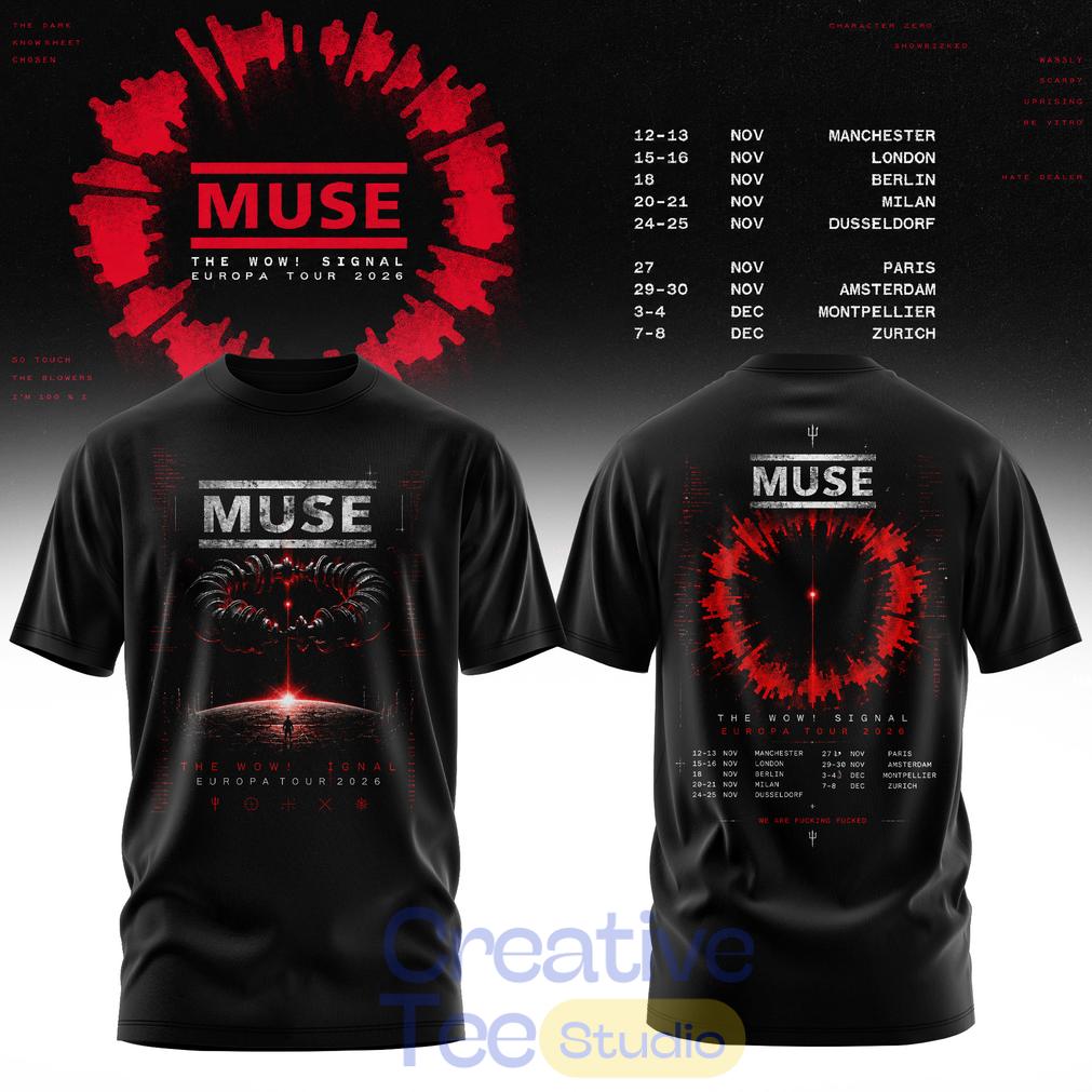 Muse – The Wow Signal Europa Tour 2026 Tee