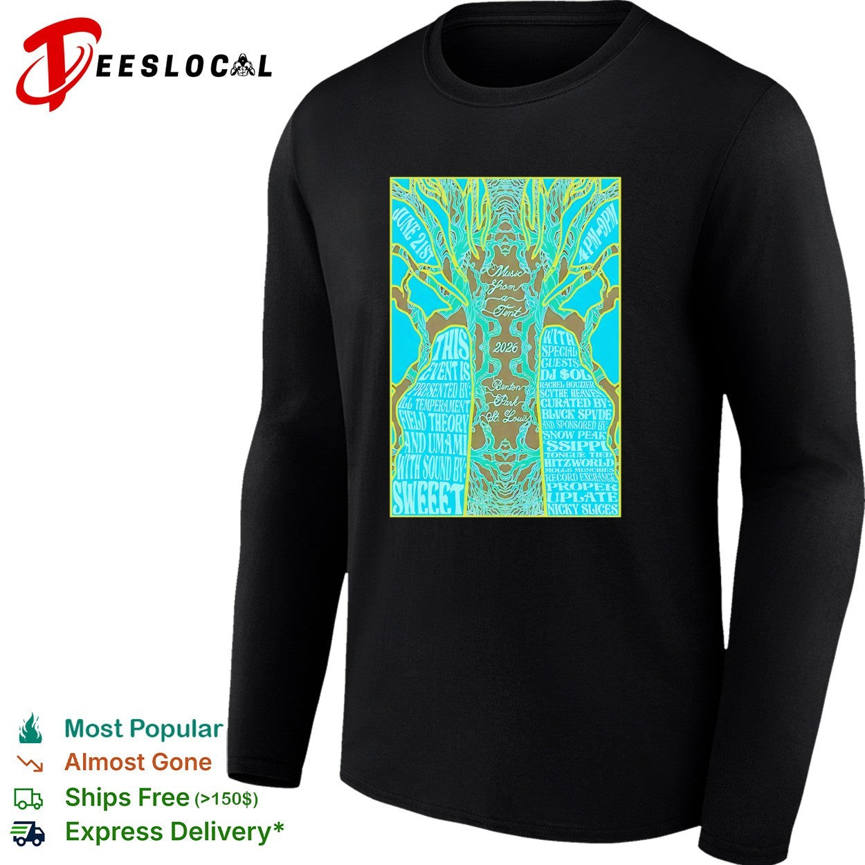 Music from a tent 2026 Benton Park St Louis poster shirt