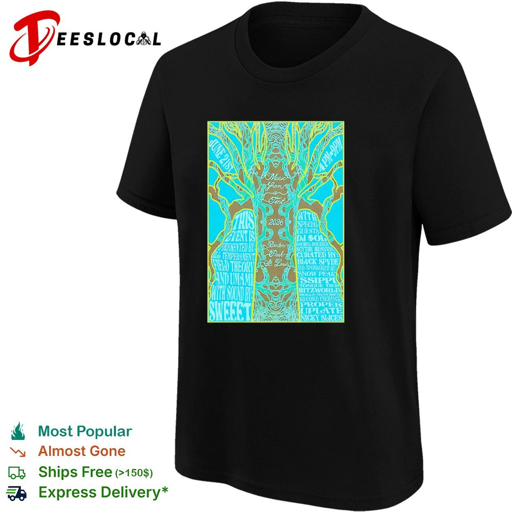 Music from a tent 2026 Benton Park St Louis poster shirt