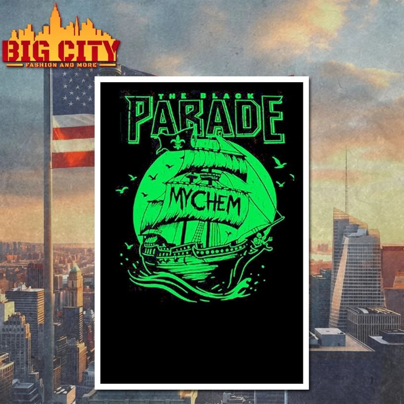 My Chemical Romance Tampa 2025 Green shirt