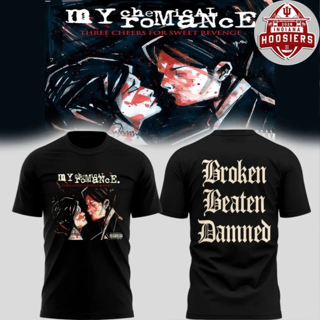 My Chemical Romance Tour 2026 Broken Beaten Damned Two-Sided T-Shirt
