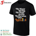 My Mayor Muslim My Bagel Jewish My Christian Dior Knicks in 4 New York Knicks Basketball shirt