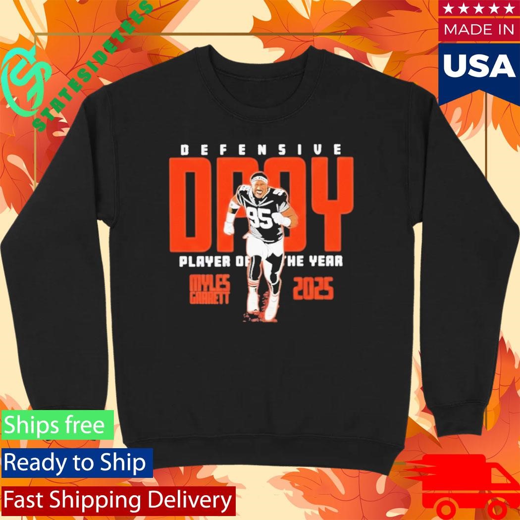 Myles Garrett Cleveland Browns 2025 Defensive Player Of The Year Shirt