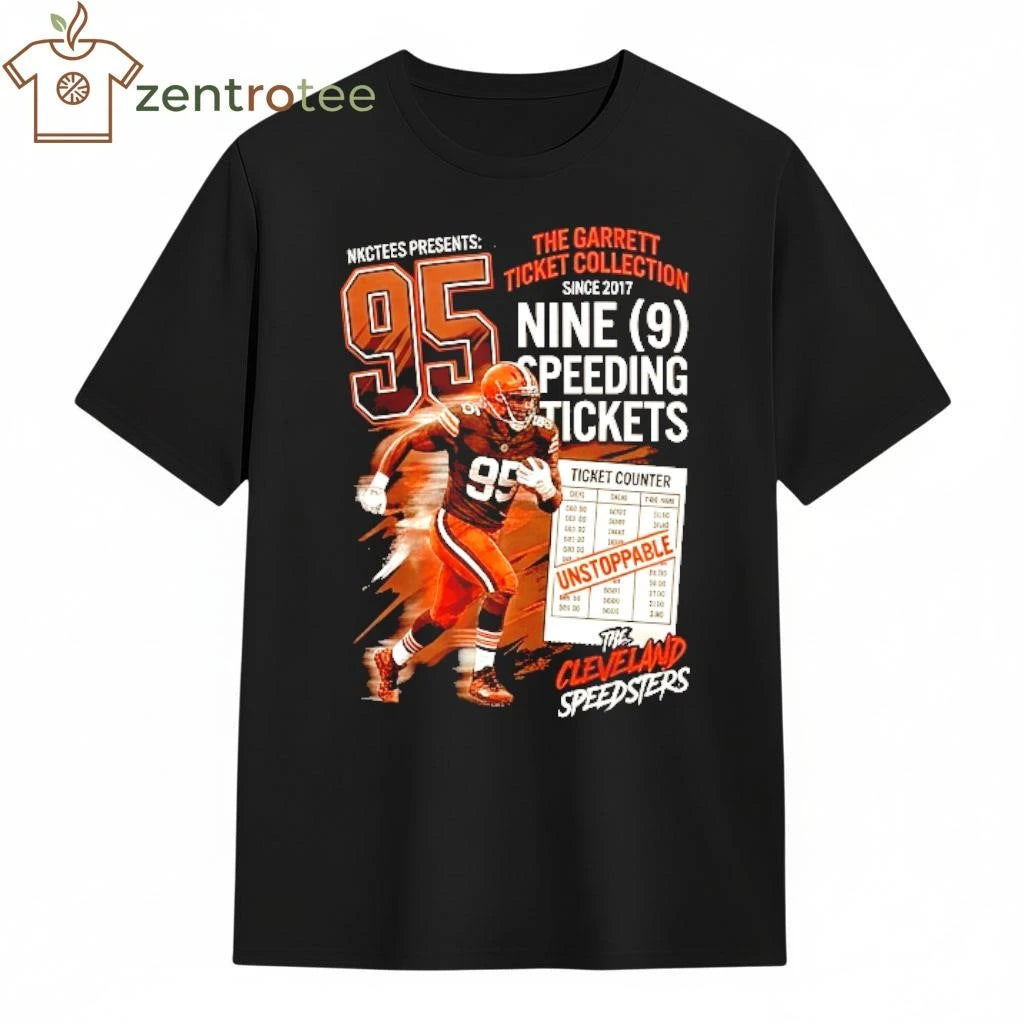 Myles Garrett Ticket Collection 9 Tickets, 0 Brakes shirt