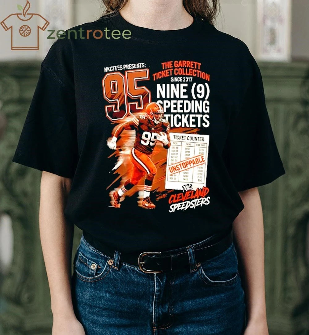 Myles Garrett Ticket Collection 9 Tickets, 0 Brakes shirt