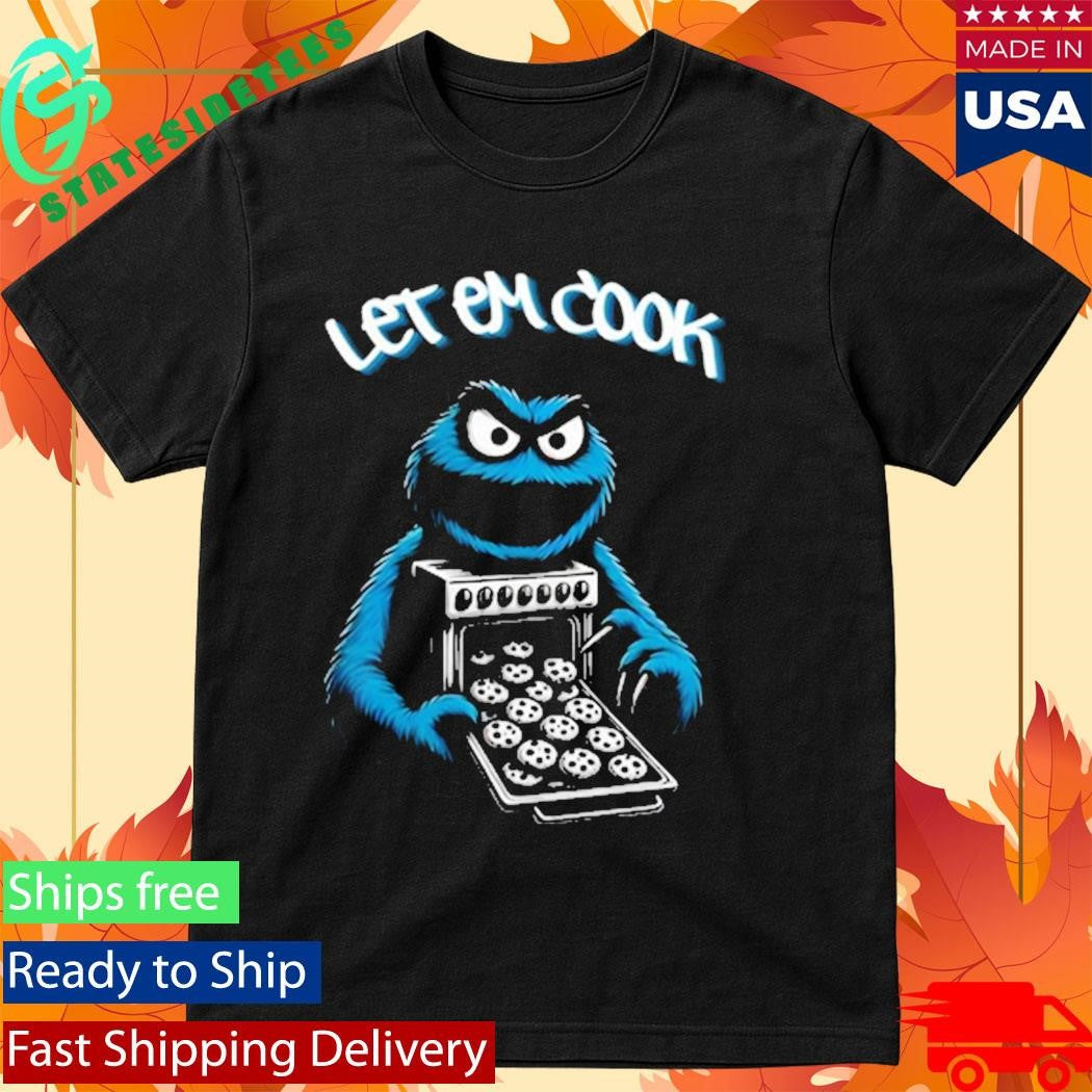 Myron Gaines Wearing Let Em Cook Shirt