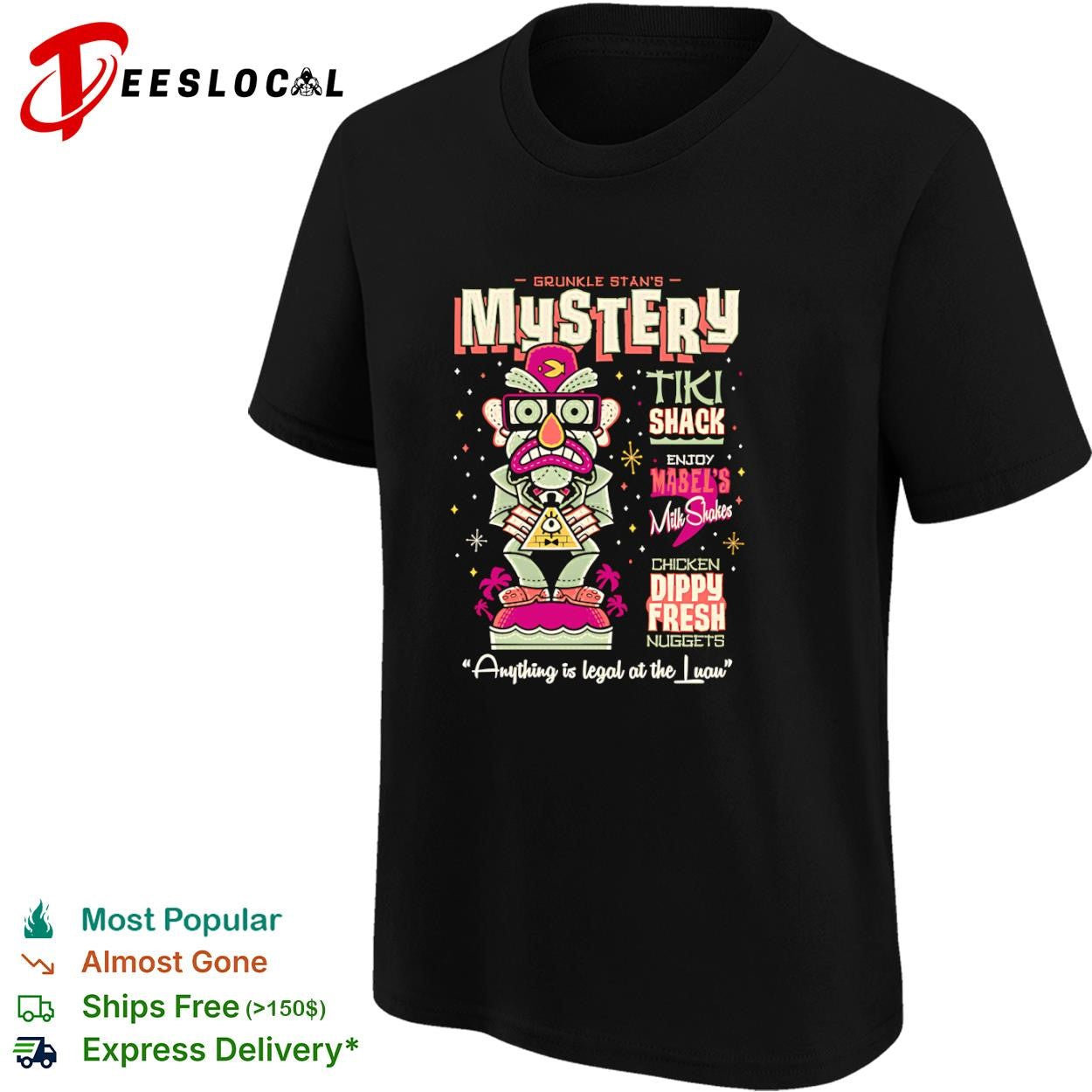 Mystery Tiki Shack Anything is legal at the Luau shirt