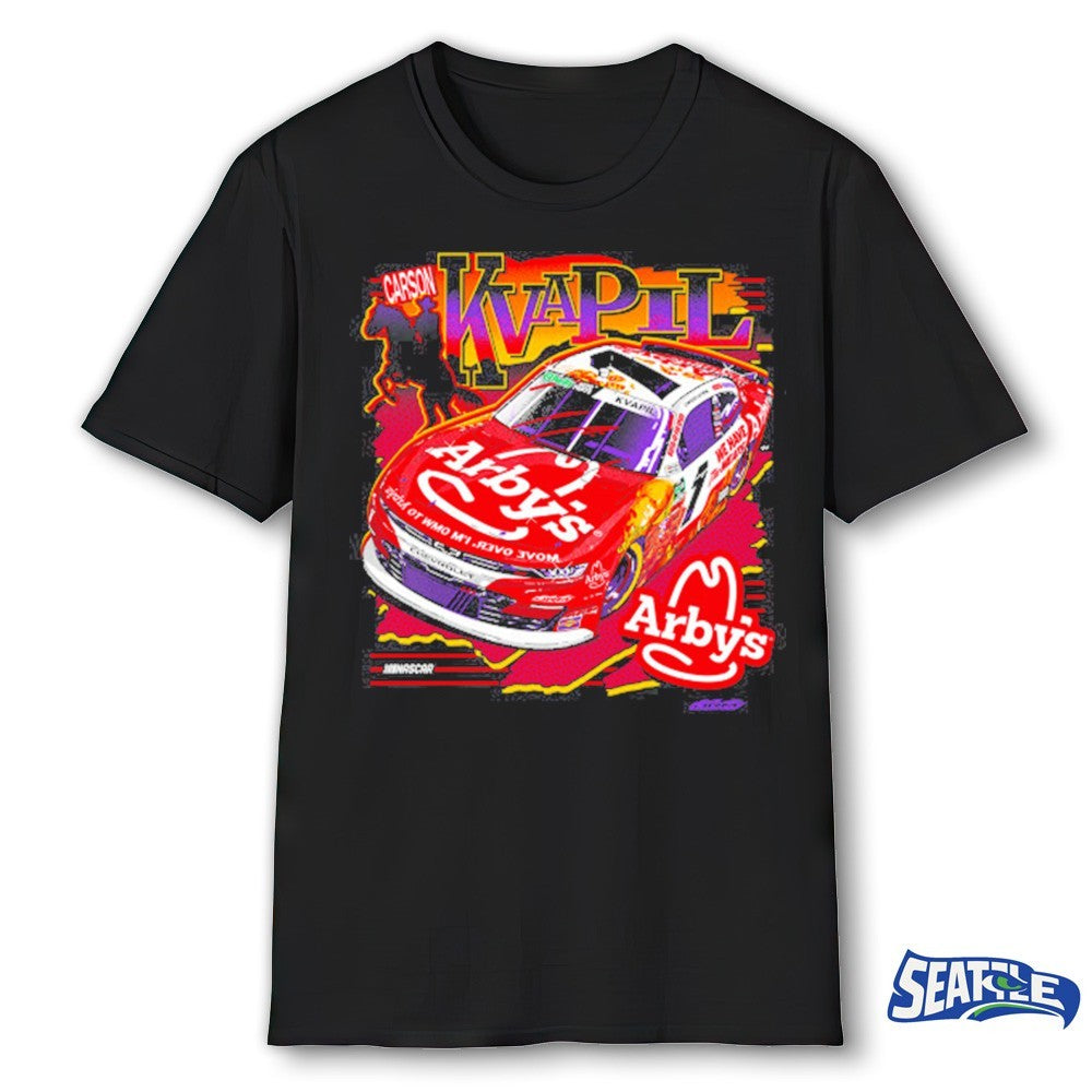 NASCAR Carson Kvapil #1 Arby’s Black shirt