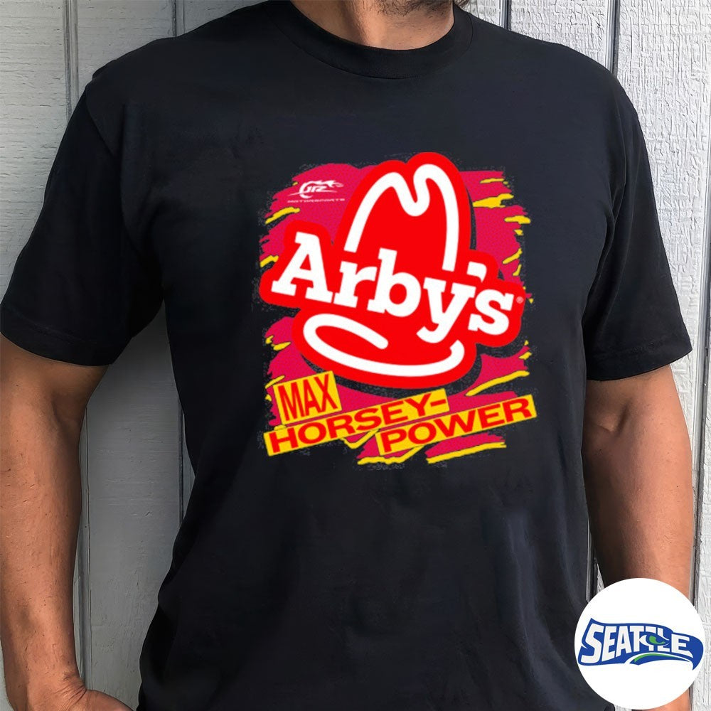 NASCAR Carson Kvapil #1 Arby’s Max Horsey Power Black shirt