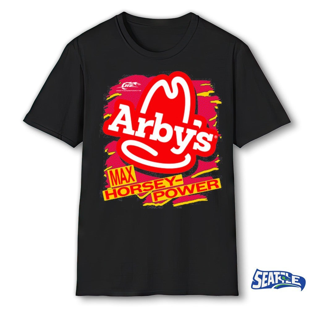 NASCAR Carson Kvapil #1 Arby’s Max Horsey Power Black shirt