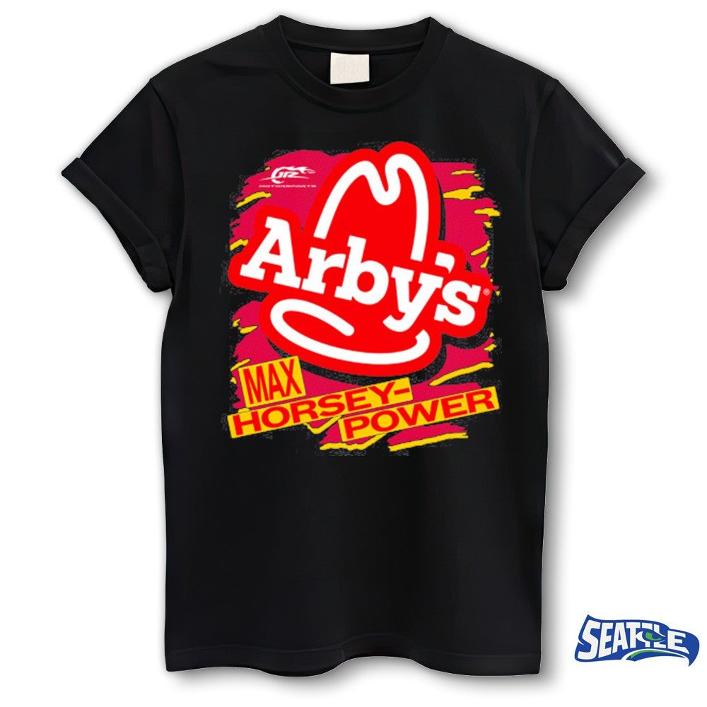 NASCAR Carson Kvapil #1 Arby’s Max Horsey Power Black shirt