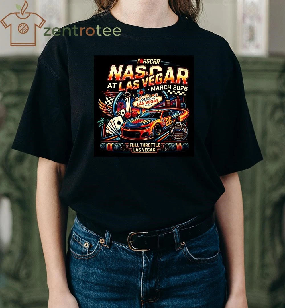 NASCAR Las Vegas March 2026 T-Shirt – Limited Edition Neon Speedway  Nkctees