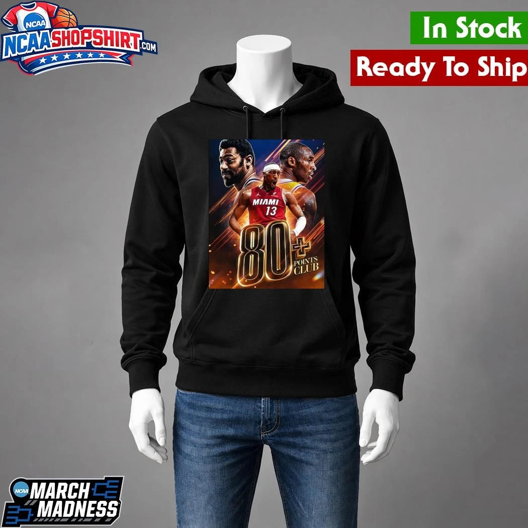 NBA Bam Adebayo Miami Heat 83 Points Club NBA History Shirt