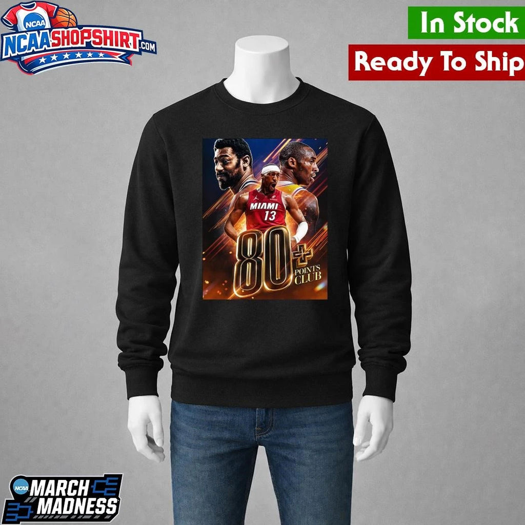 NBA Bam Adebayo Miami Heat 83 Points Club NBA History Shirt