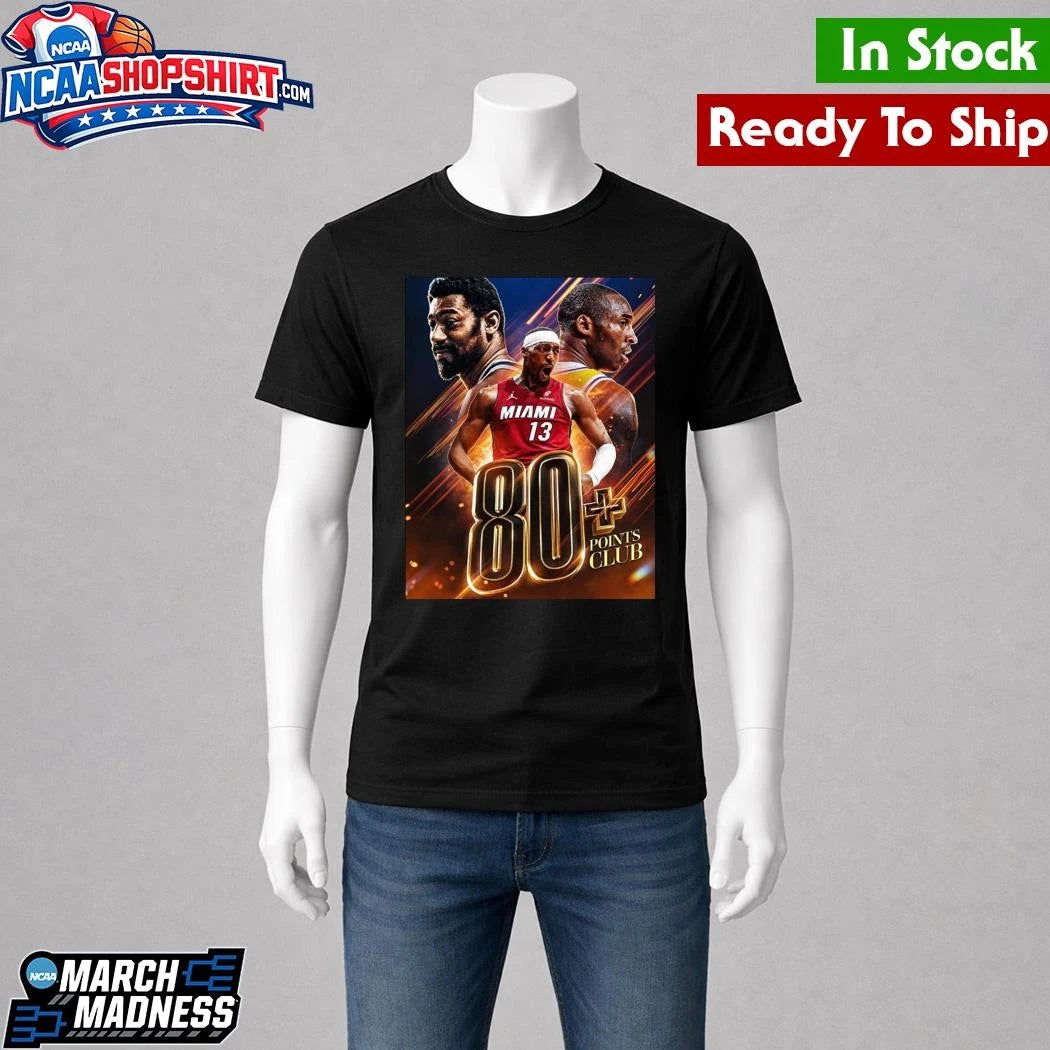 NBA Bam Adebayo Miami Heat 83 Points Club NBA History Shirt