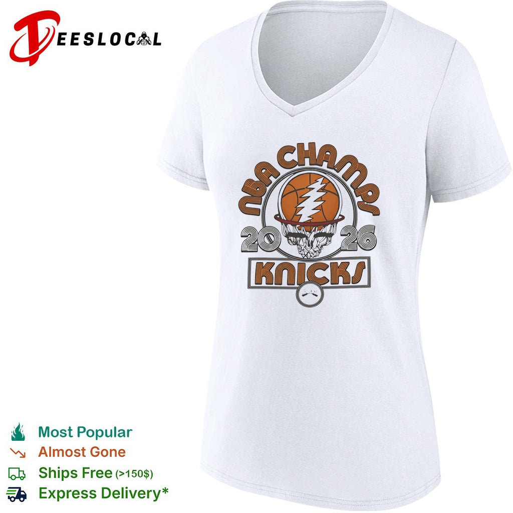 NBA Champ 2026 New York Knicks x Grateful Dead shirt