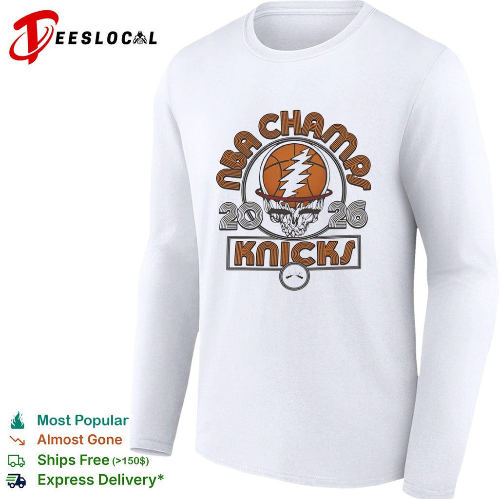 NBA Champ 2026 New York Knicks x Grateful Dead shirt