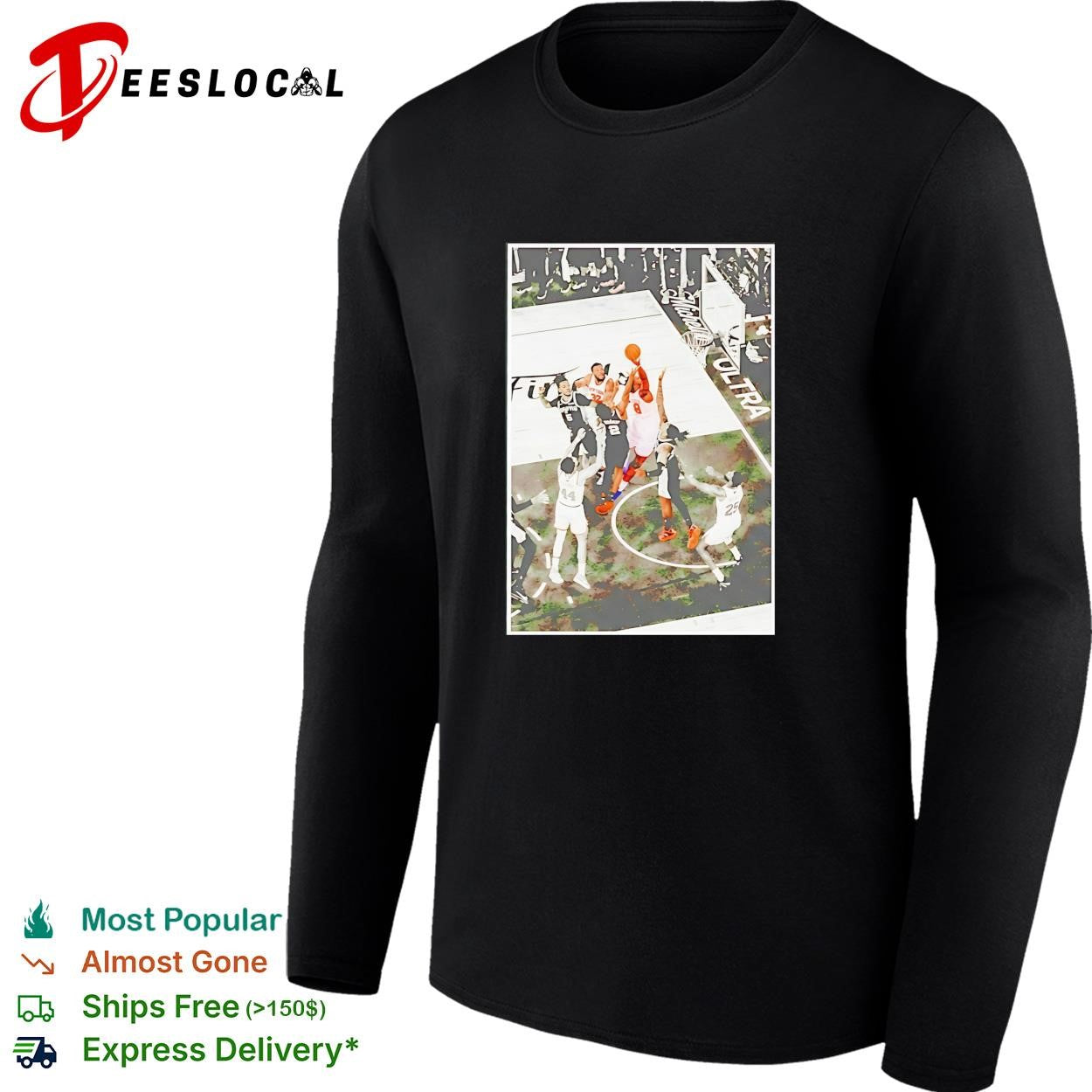 NBA Finals basketball game action photo framed art poster shirt