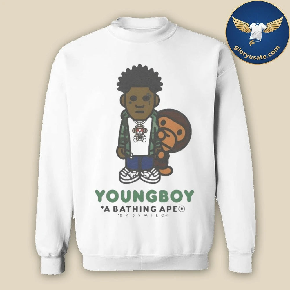 NBA YoungBoy x BAPE Milo Icon T-Shirt