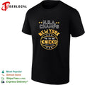 NBA champs New York Knicks 70 73 26 world famous circle badge graphic shirt