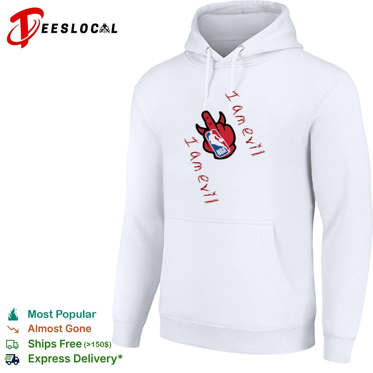 NBA hand I am evil shirt