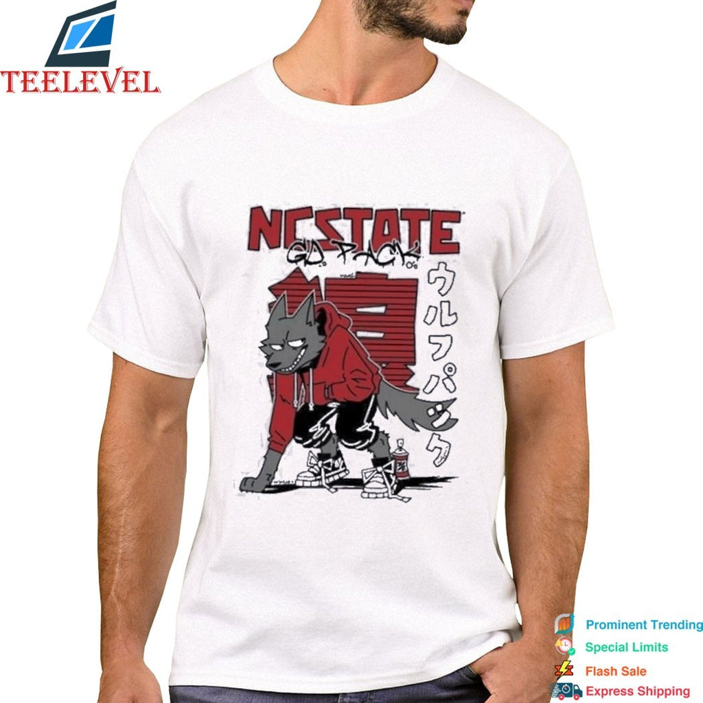 NC State Wolfpack Graffiti Wolf Japanese Shirt