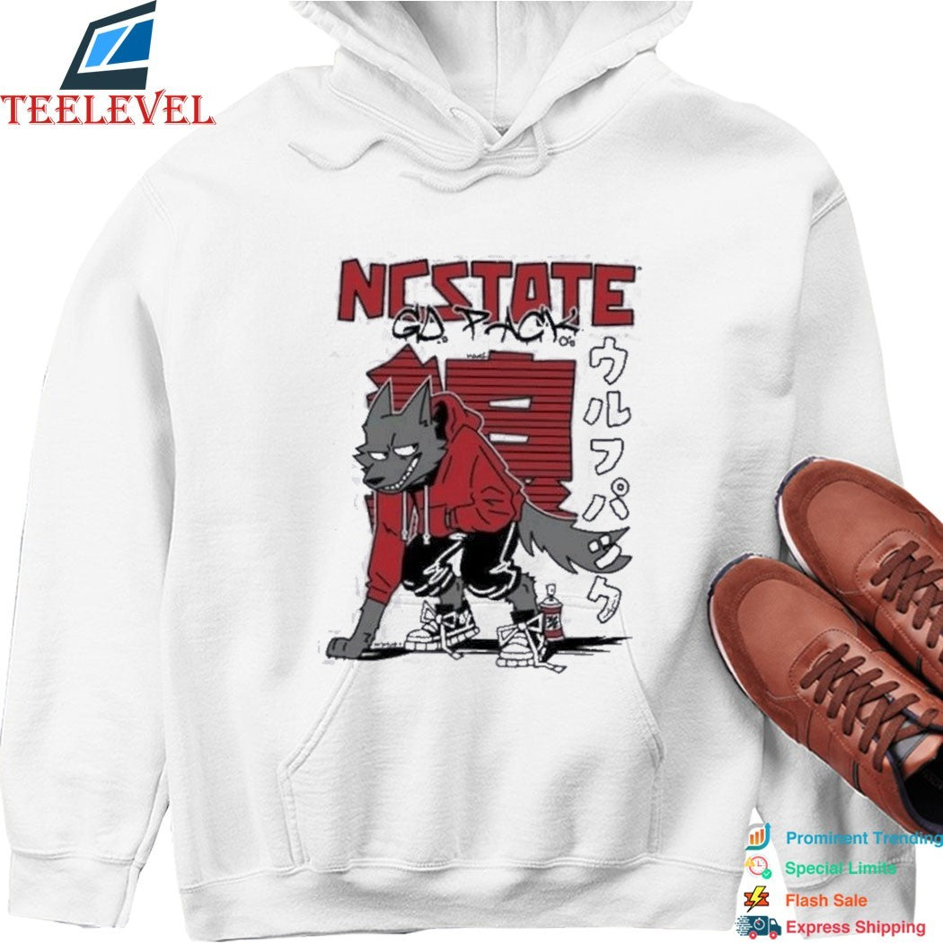 NC State Wolfpack Graffiti Wolf Japanese Shirt