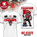 NC State Wolfpack Union Home Mortgage Gasparilla Bowl Champions 2025 Two Sided Shirt