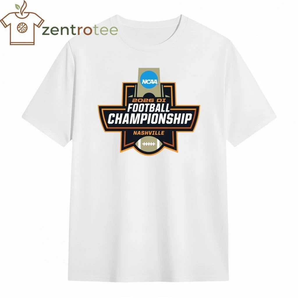 NCAA 2026 DI Football Championship Nashville logo tee