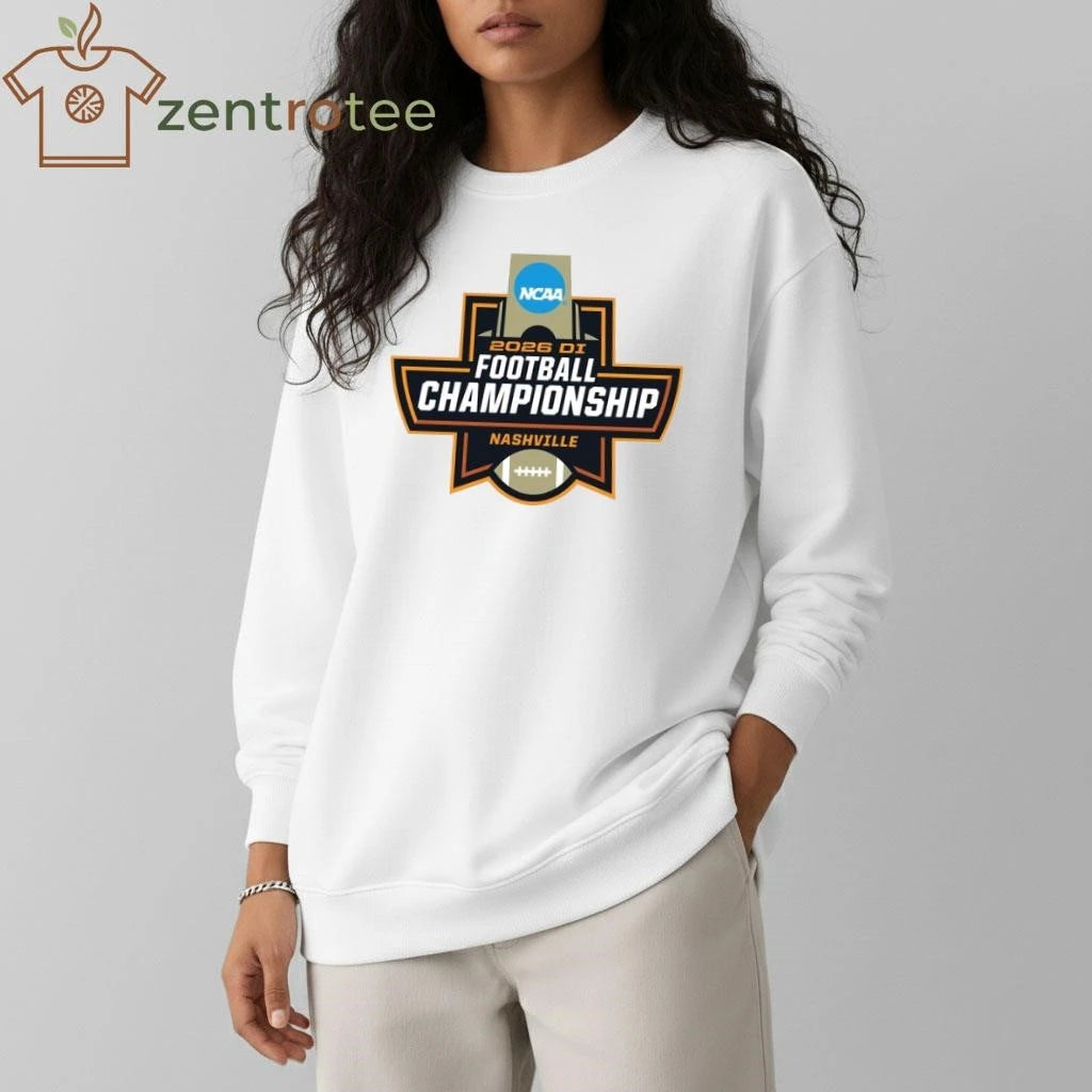 NCAA 2026 DI Football Championship Nashville logo tee