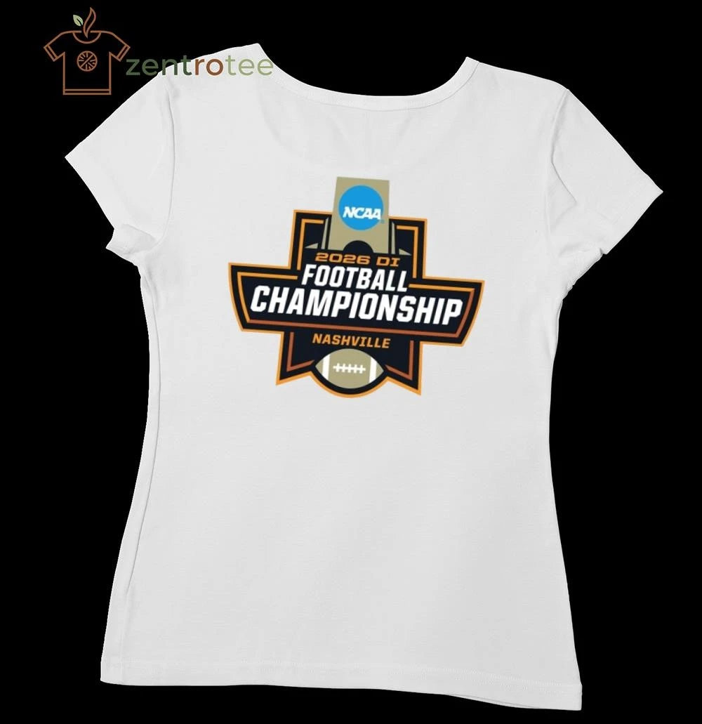 NCAA 2026 DI Football Championship Nashville logo tee