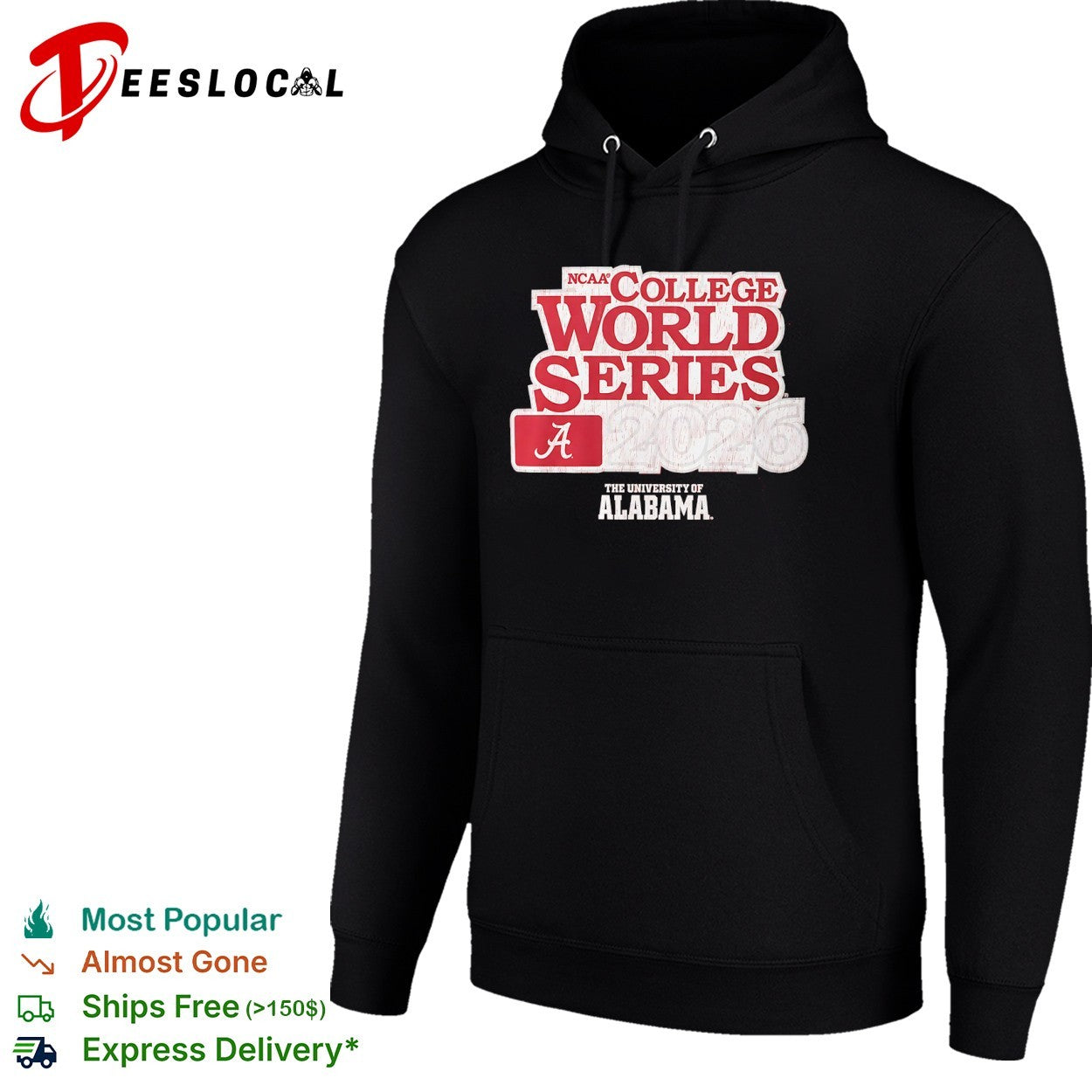 NCAA College World Series 2026 The University of Alabama logo shirt