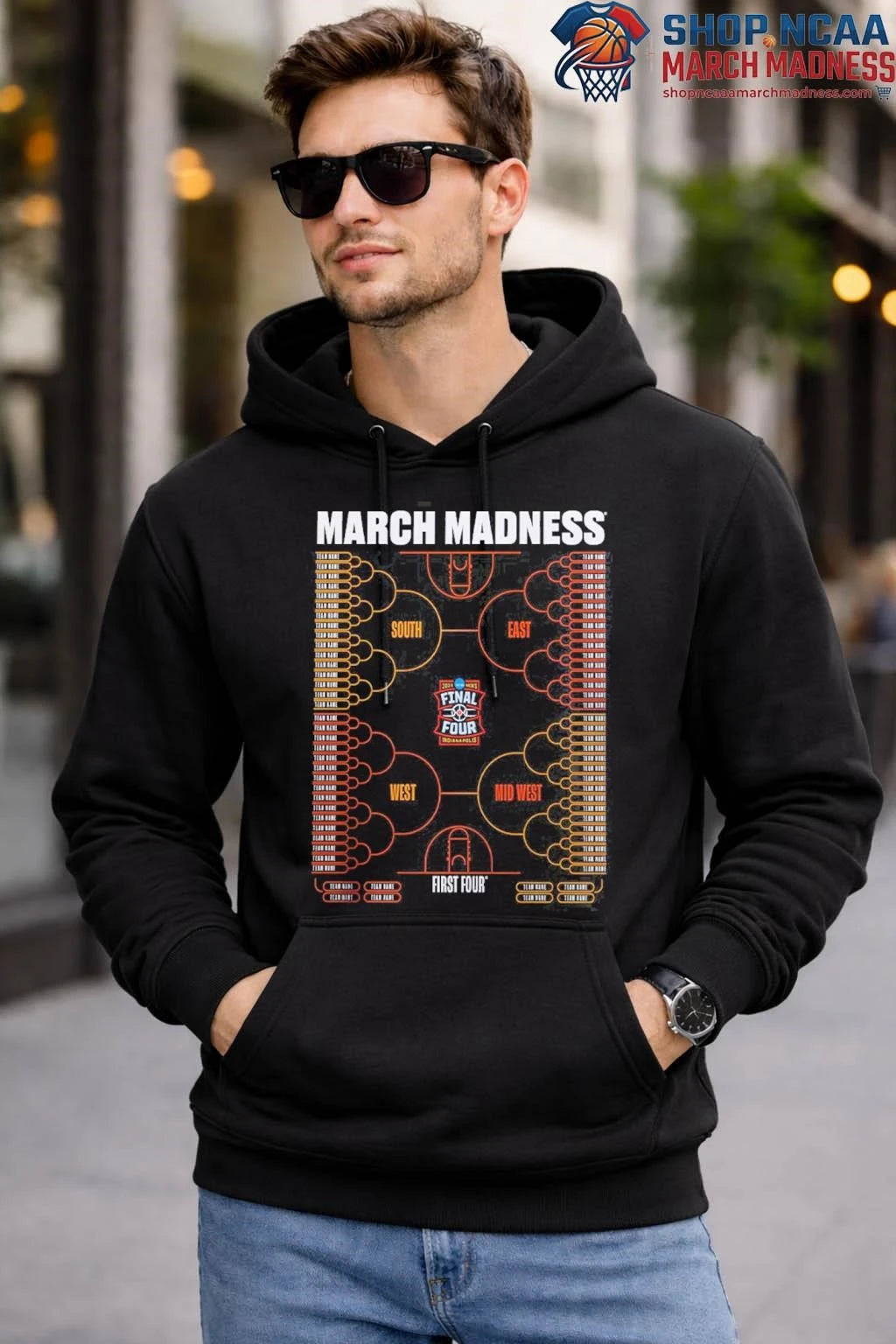 NCAA Men’s Basketball Tournament March Madness 2026 Bracket The Road Ends Here Road To Final Four T-Shirt March Madness 2026 Bracket The Road Ends Here