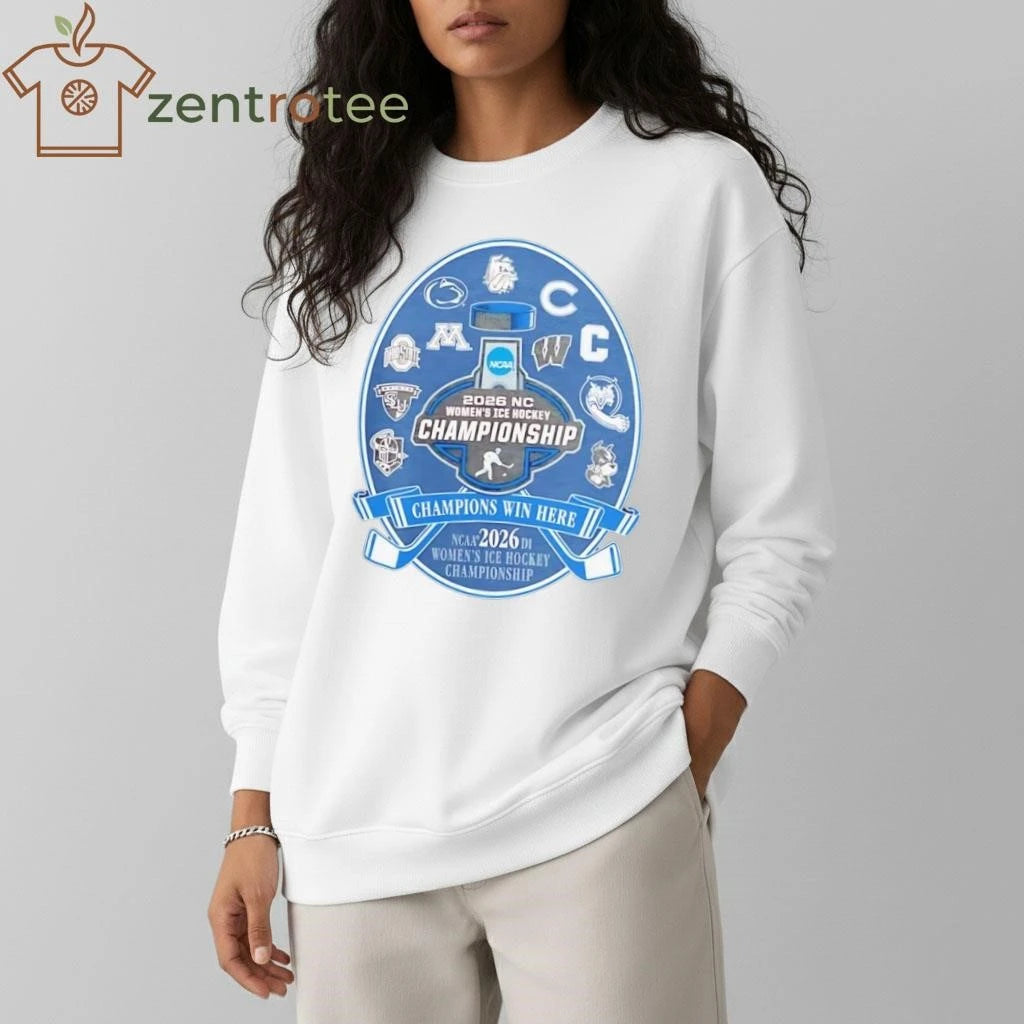 NCAA National Collegiate Women’s Ice Hockey Championship 2026 sport teams logo shirt