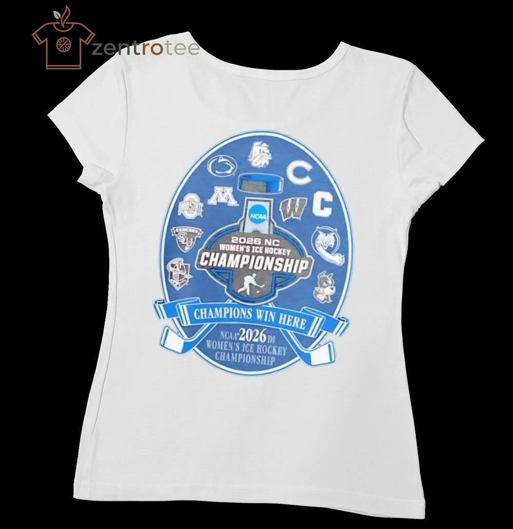NCAA National Collegiate Women’s Ice Hockey Championship 2026 sport teams logo shirt