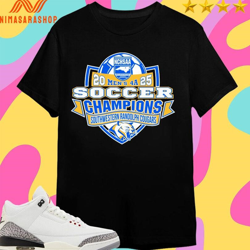 NCHSAA Men’s 4A 2025 Soccer Champions Southwestern Randolph Cougars Shirts