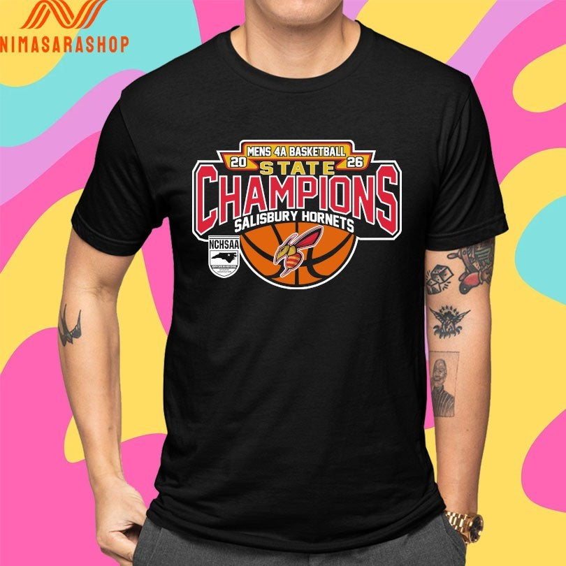 NCHSAA Men’s 4a Basketball State Champions Salisbury Hornets 2026 Shirts