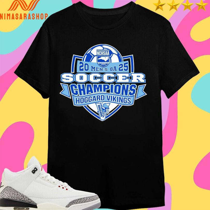 NCHSAA Men’s 8A 2025 Soccer Champions Hoggard Vikings Shirts