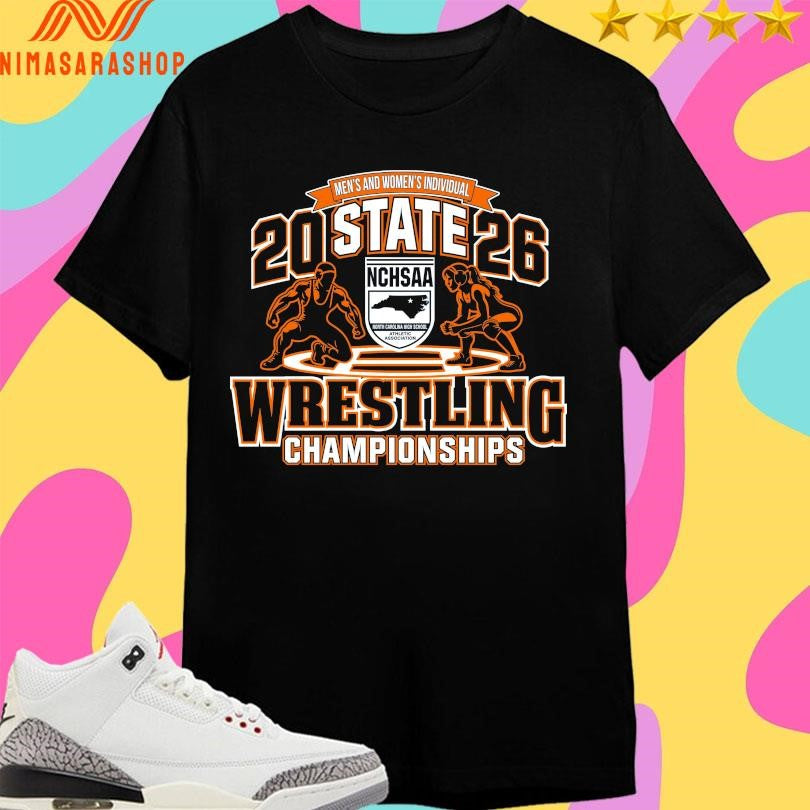 NCHSAA Men’s And Women’s Individual Wrestling State Championships 2026 Shirts