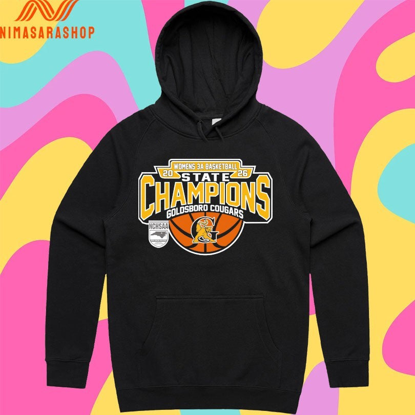NCHSAA Women’s 3a Basketball State Champions Goldsboro Cougars Shirts
