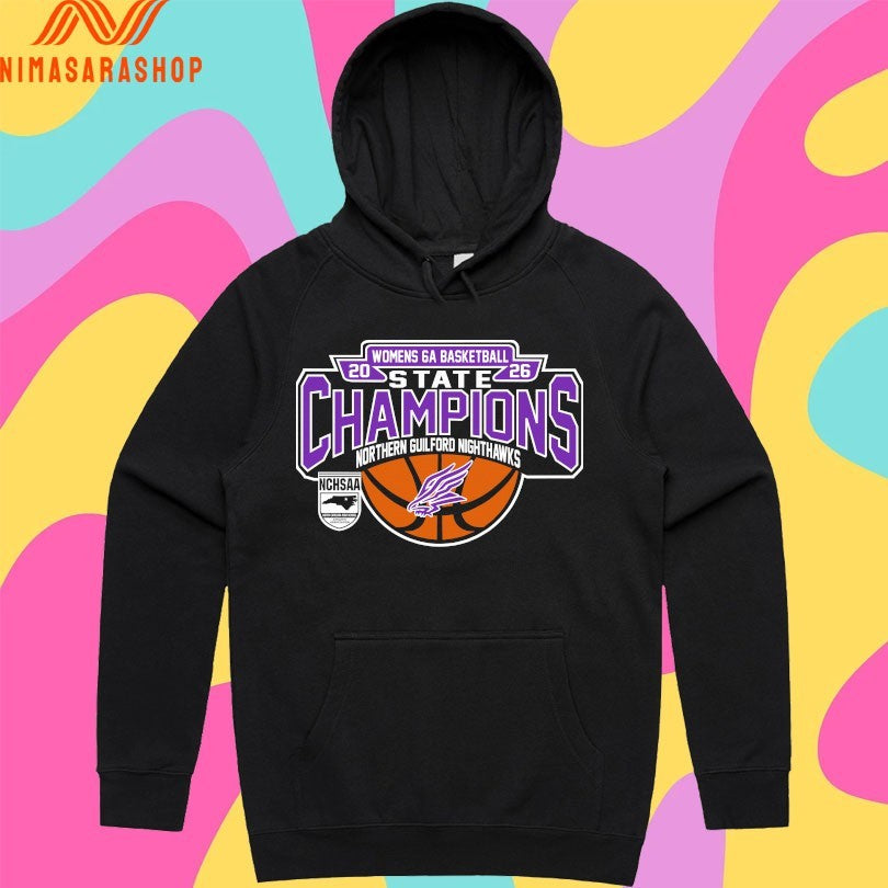 NCHSAA Women’s 6a Basketball State Champions Northern Guilford Nighthawks Shirts
