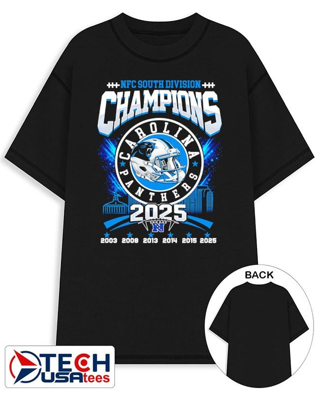 NFC North Division Champions Carolina Panthers helmet logo shirt