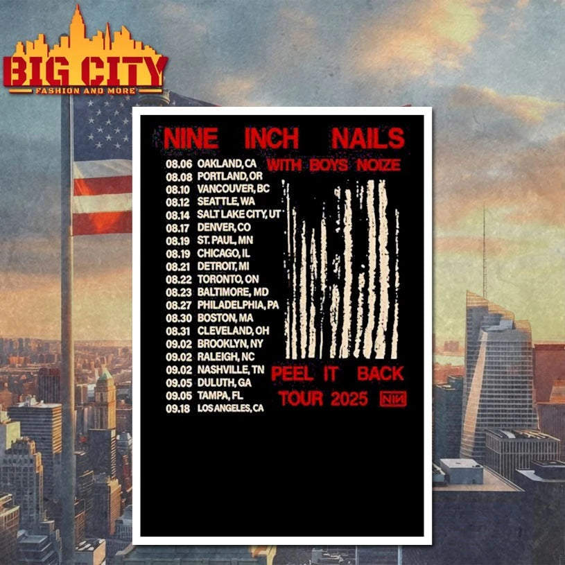 NIN 2025 Peel It Back Tour Shirts